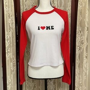 RUE 21 L/S RIBBED CROP TOP - SZ XL (see measurements)